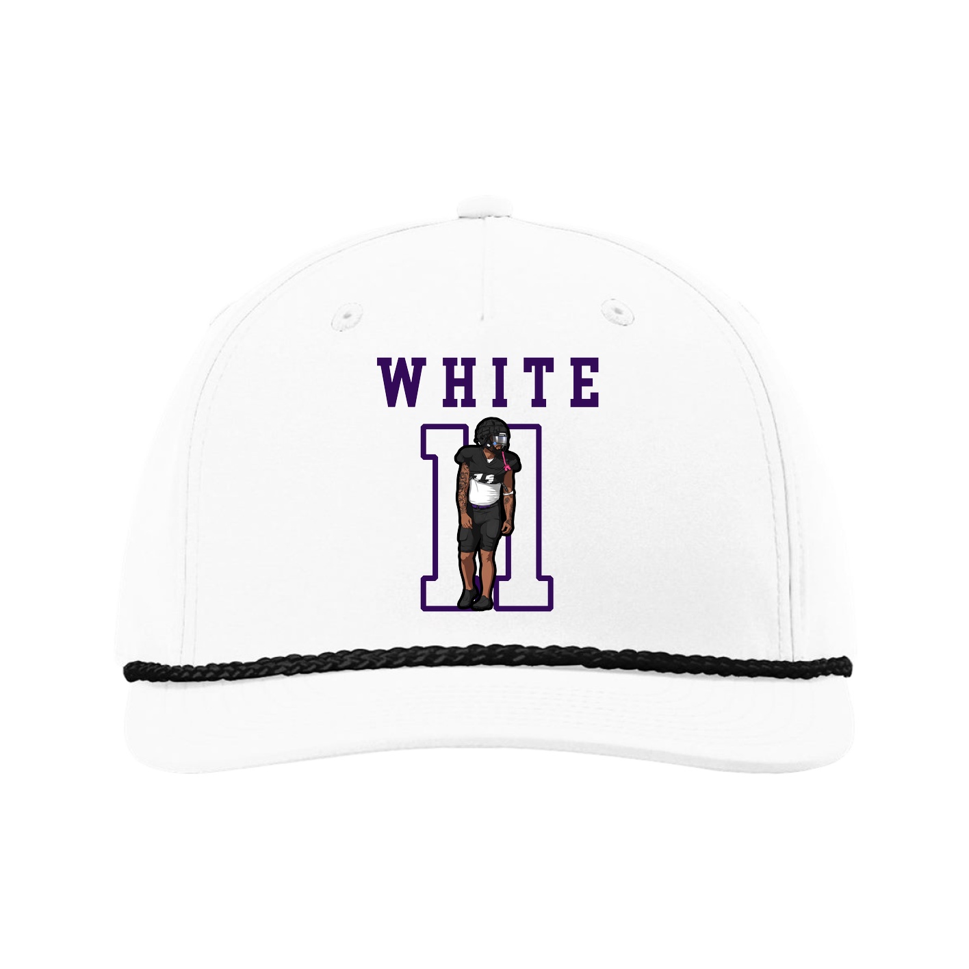 Five-Panel Classic Rope Cap — Shirsey in White