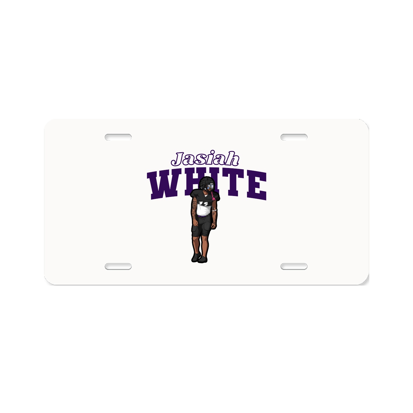 License Plate — Name Arch in Classic