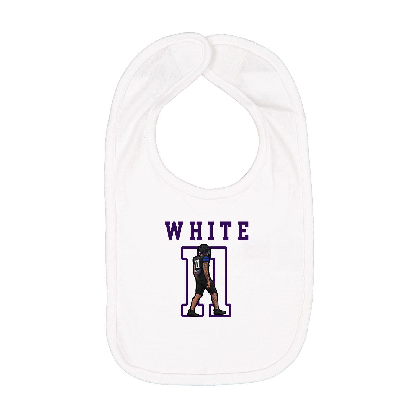 Infant Bib — Shirsey in White