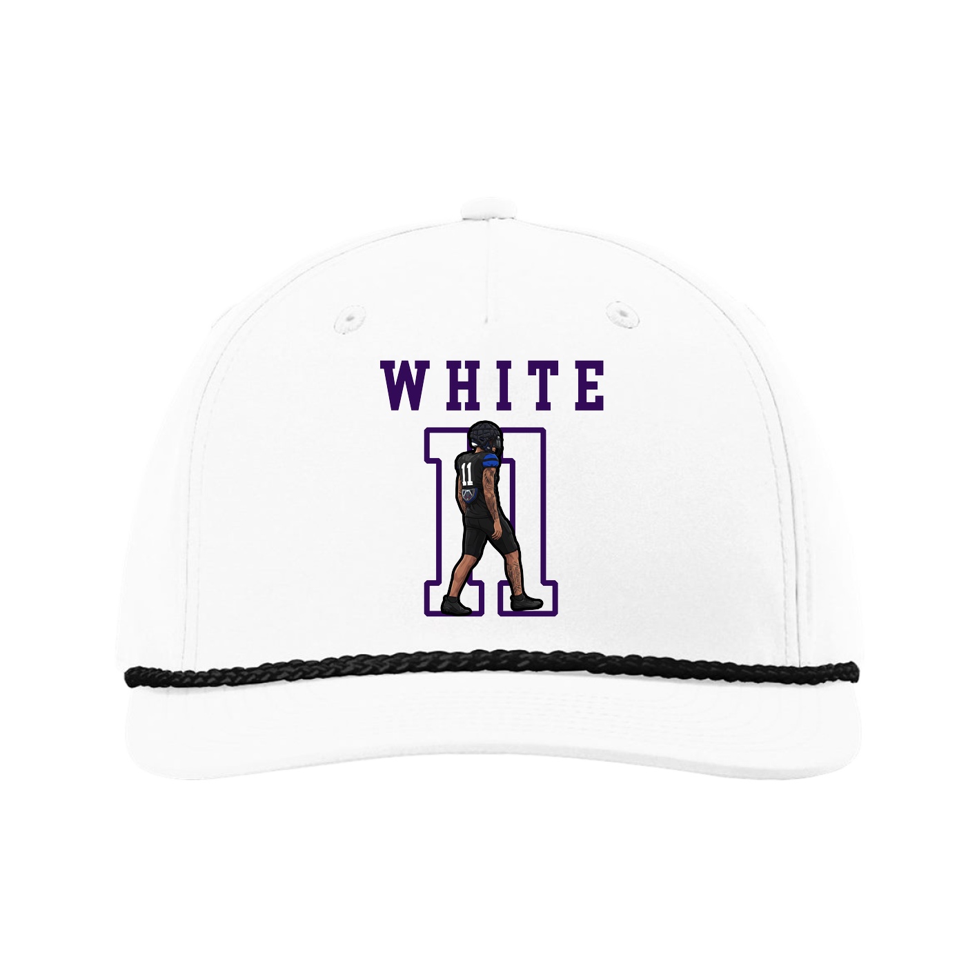 Five-Panel Classic Rope Cap — Shirsey in White