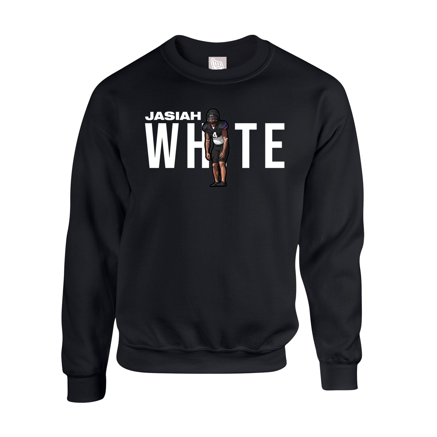 Fleece Crew — Player Name in Black