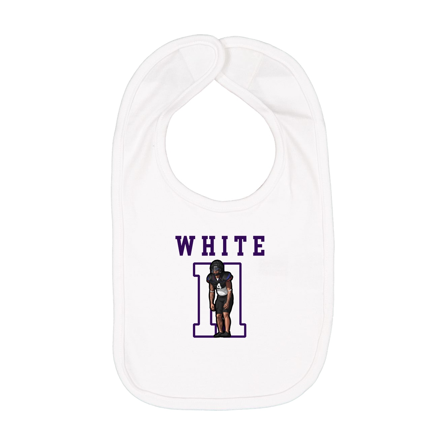 Infant Bib — Shirsey in White