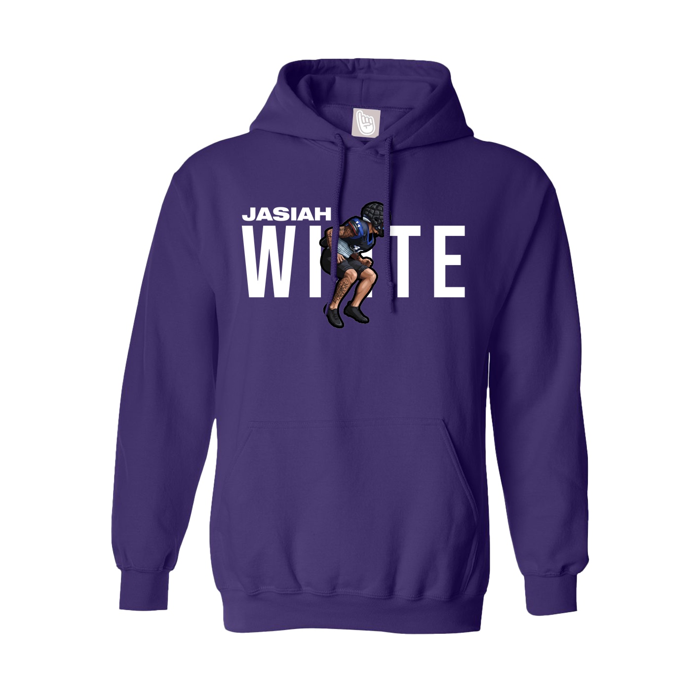 Hoodie — Player Name in Purple