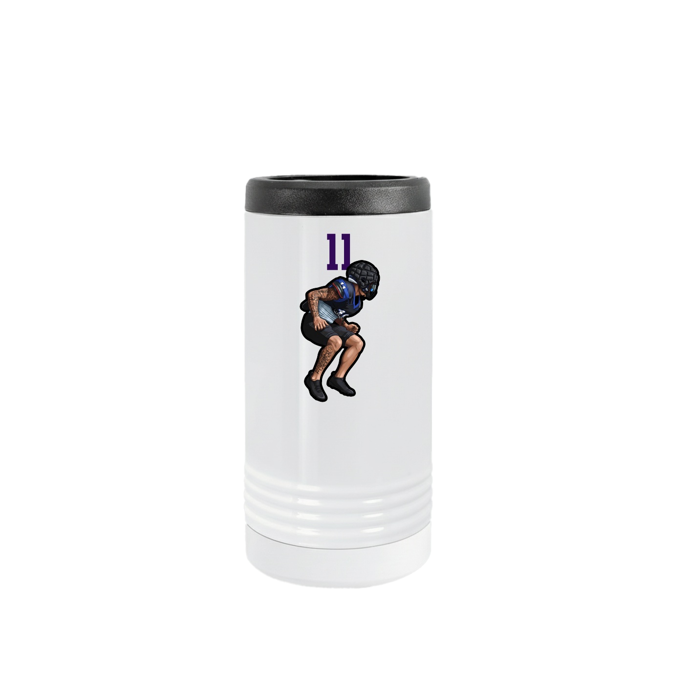 Slim Beverage Holder — Number Top in White