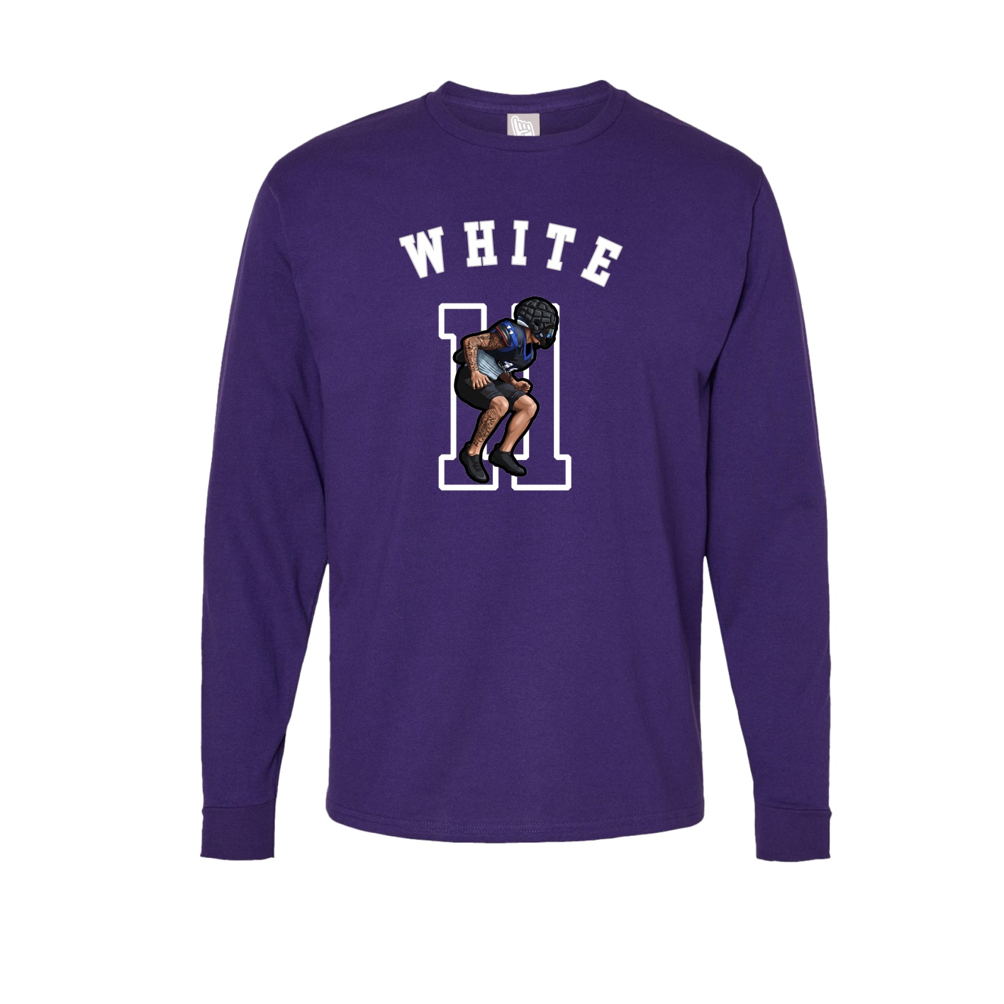 Long Sleeve Tee — Shirsey Arch in Purple