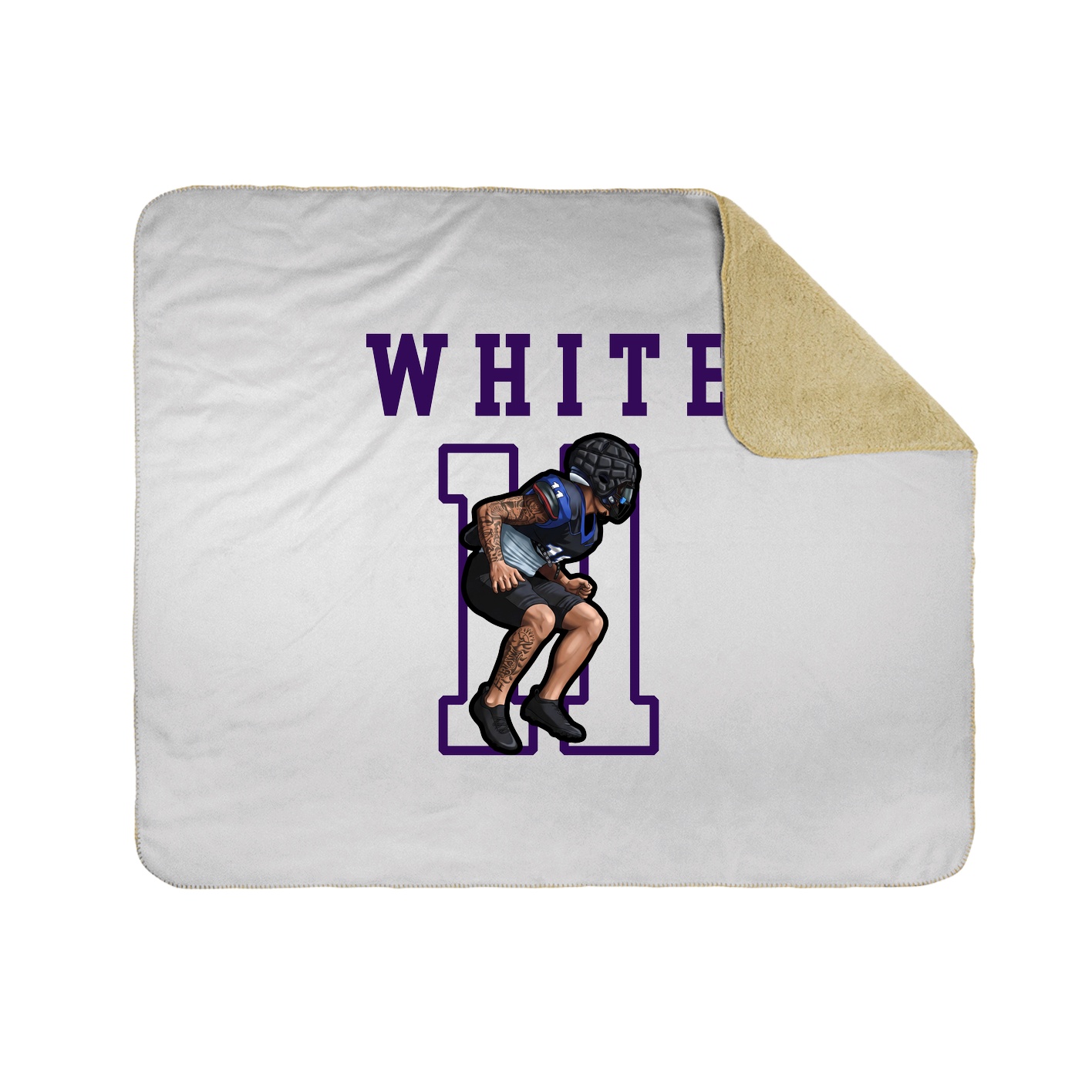 Throw Blanket — Shirsey in White