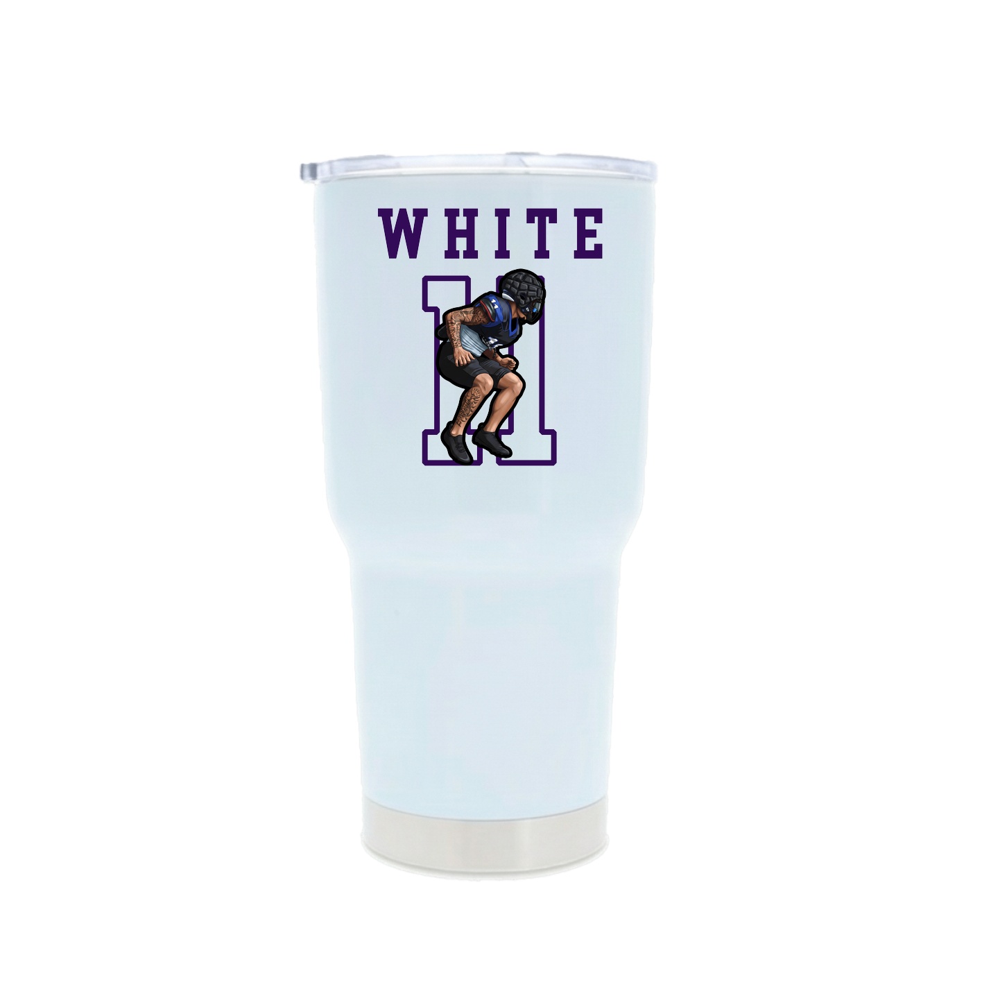 30oz Stainless Steel Tumbler — Shirsey in White