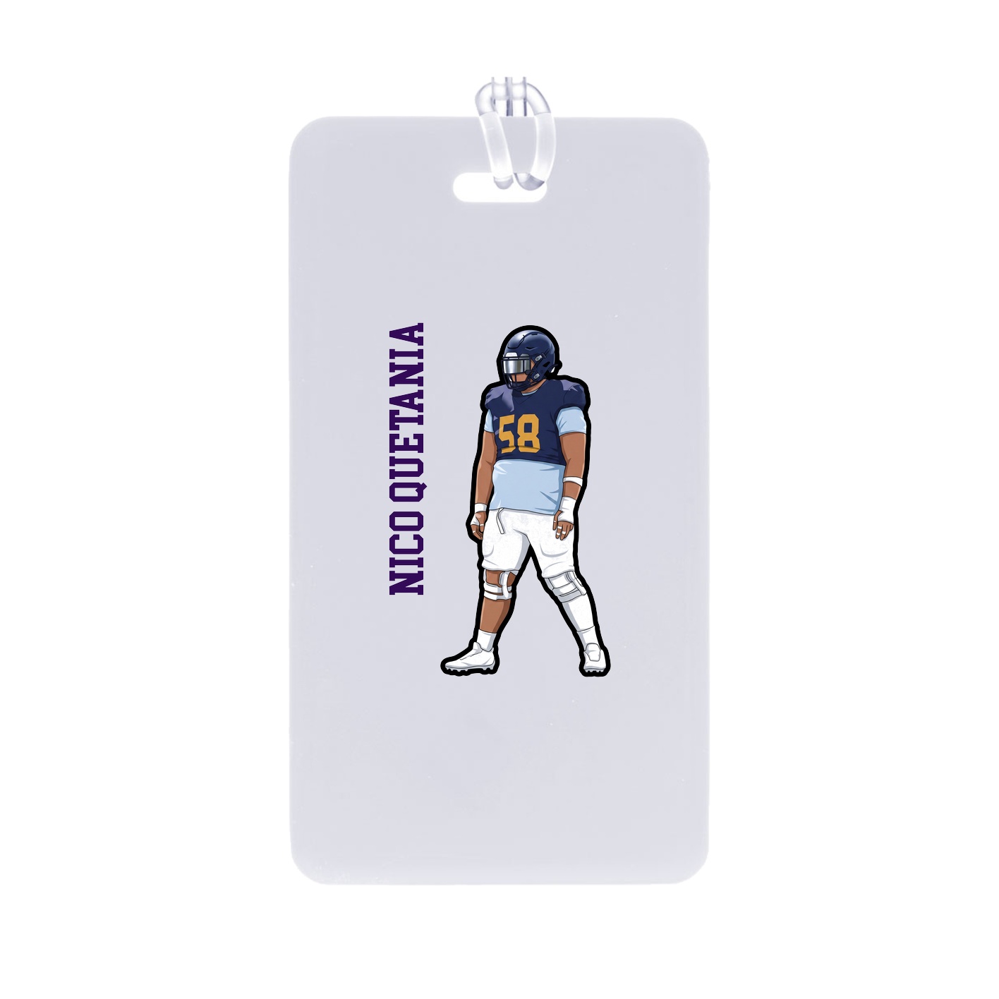 Bag Tag — Name Vertical in Classic
