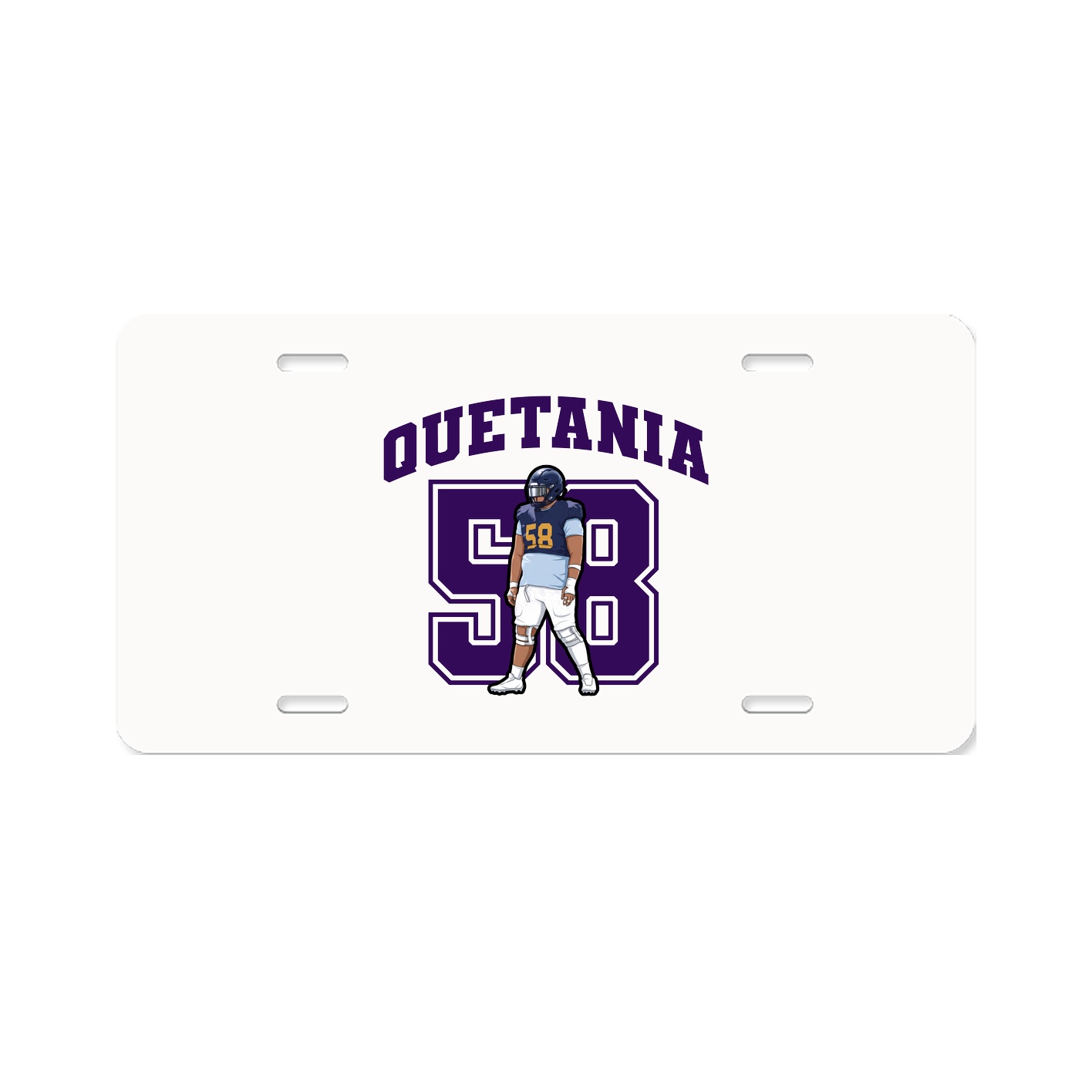 License Plate — Number in Classic
