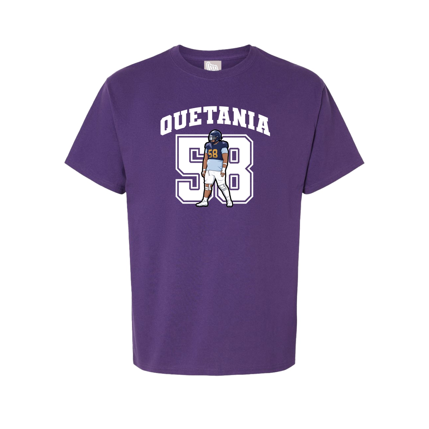 Youth Tee — Number in Purple