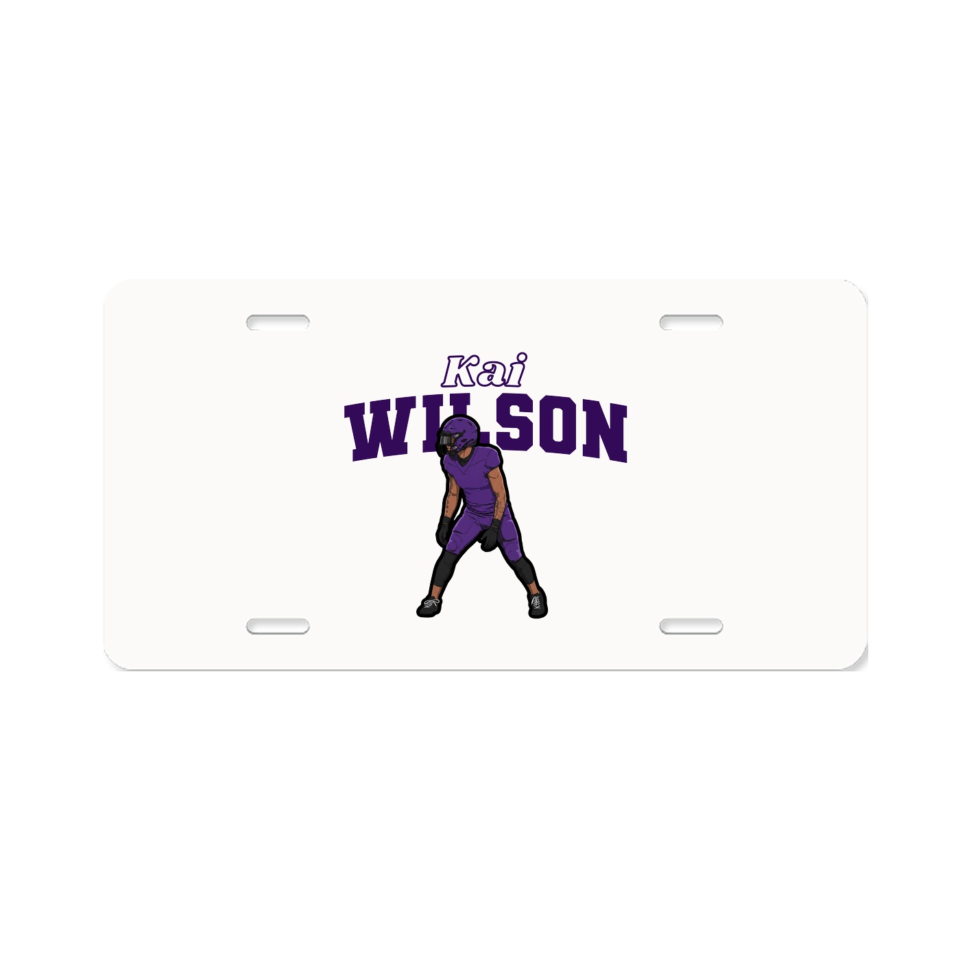 License Plate — Name Arch in Classic