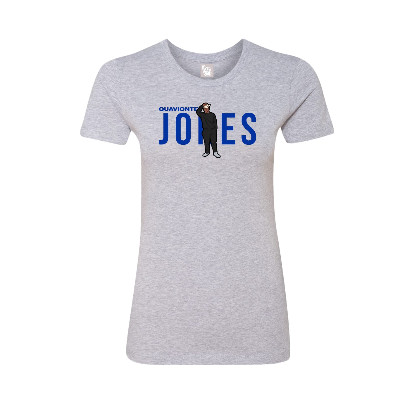 Womens Tee — Player Name in Grey