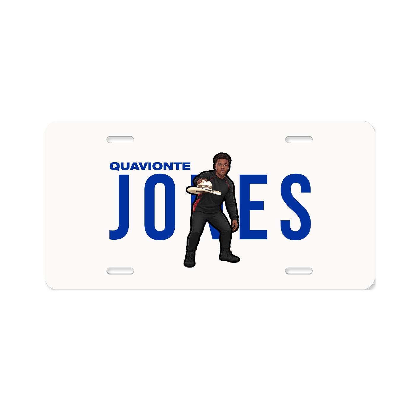 License Plate — Player Name in Classic