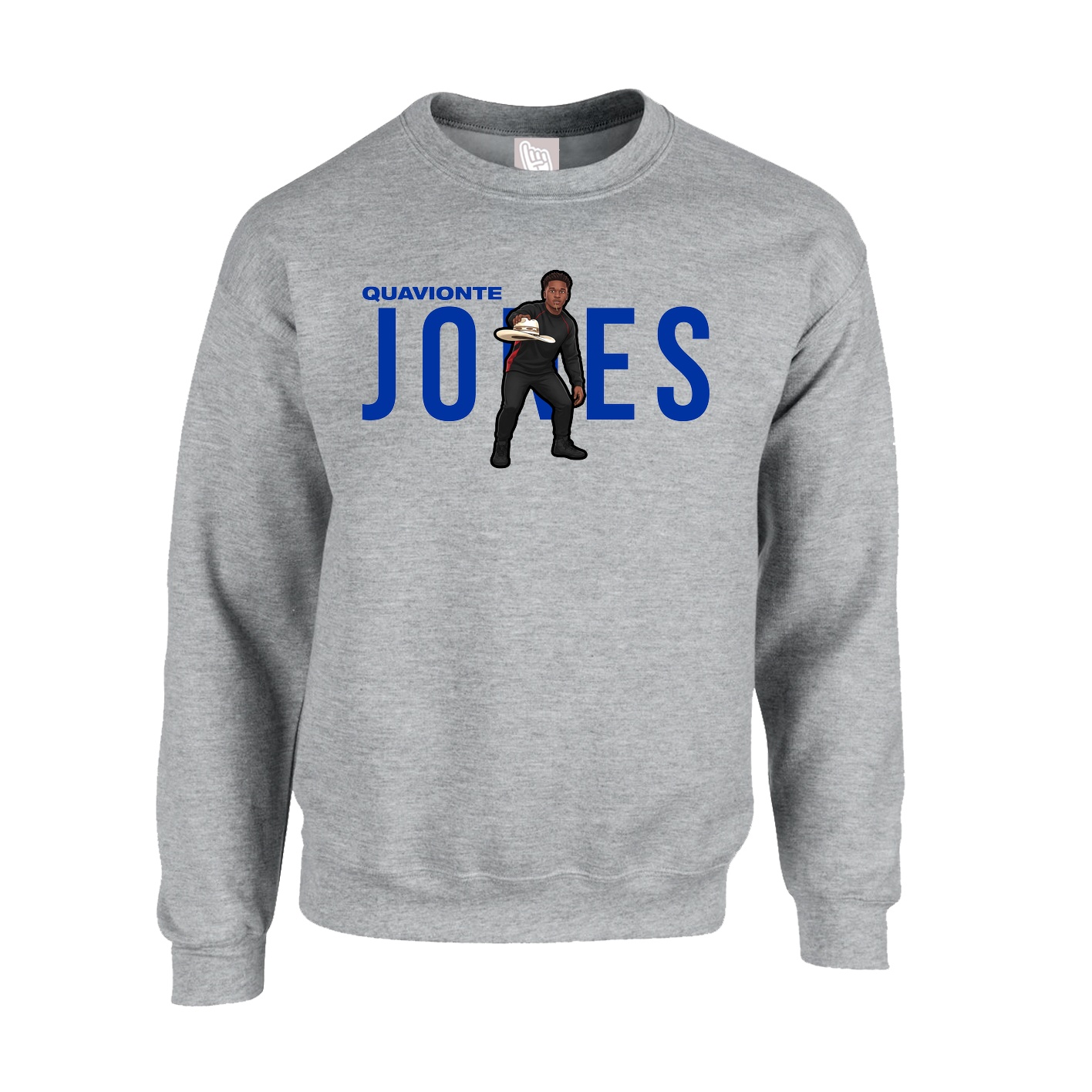 Fleece Crew — Player Name in Grey