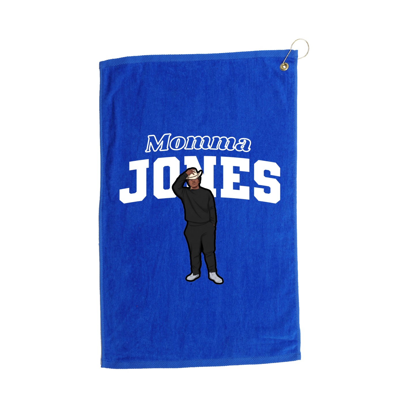 Golf Towel — Mothers Day Block in Royal