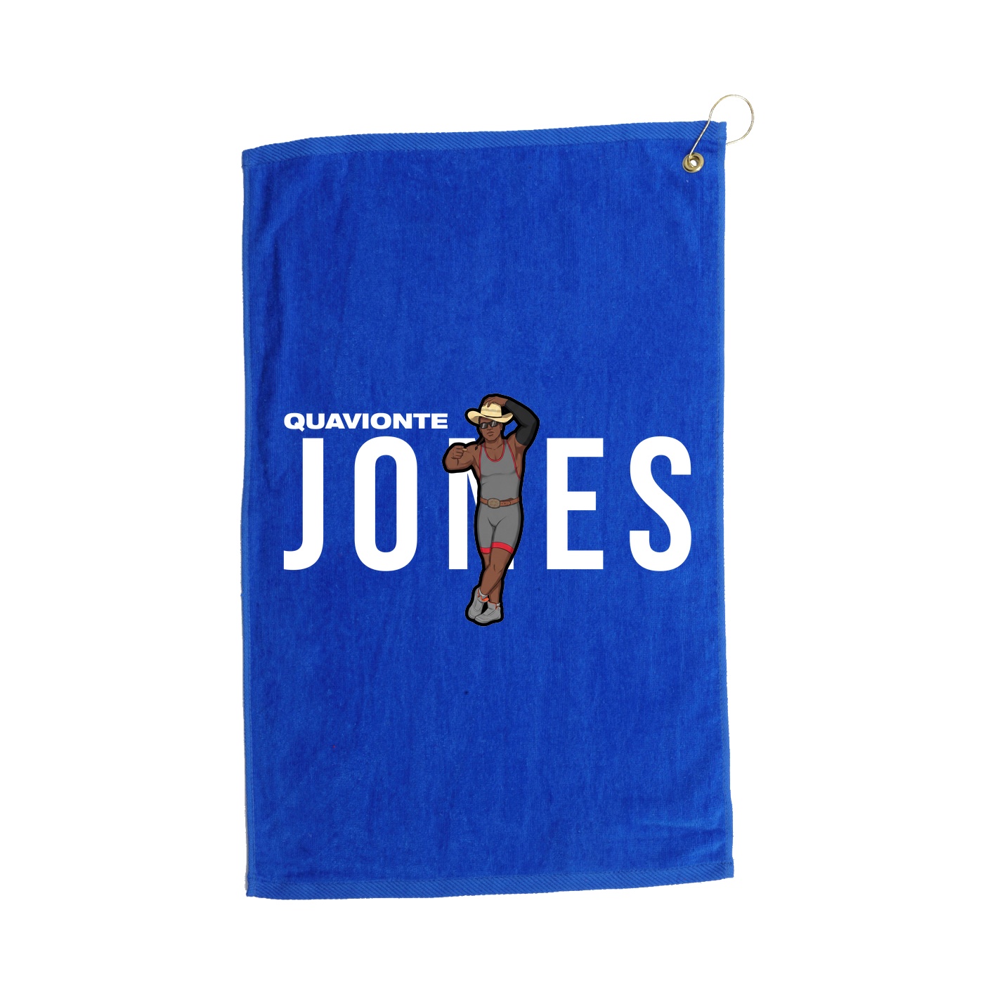Golf Towel — Player Name in Royal