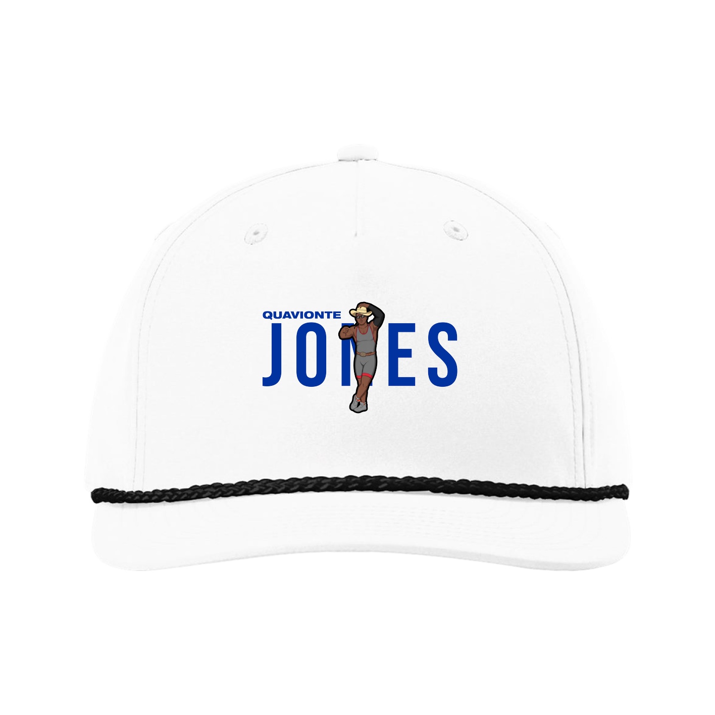 Five-Panel Classic Rope Cap — Player Name in White
