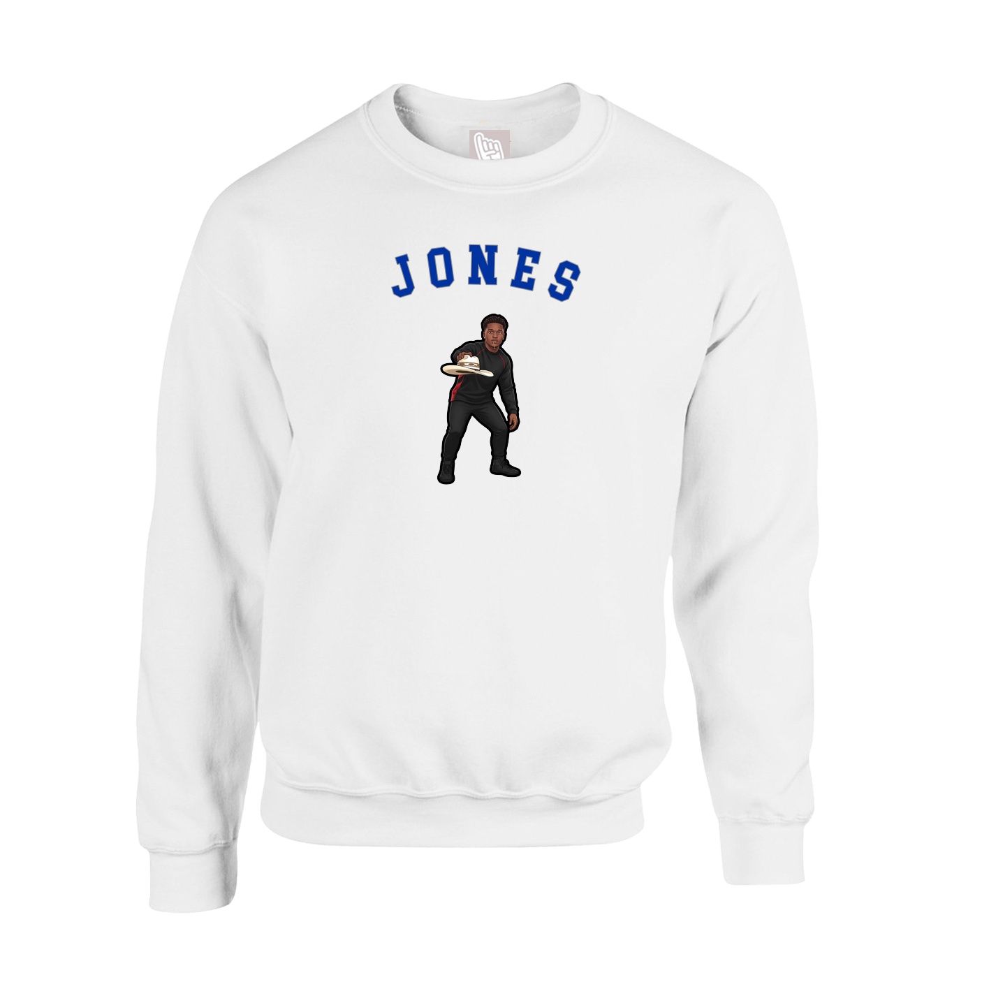 Fleece Crew — Shirsey Arch in White