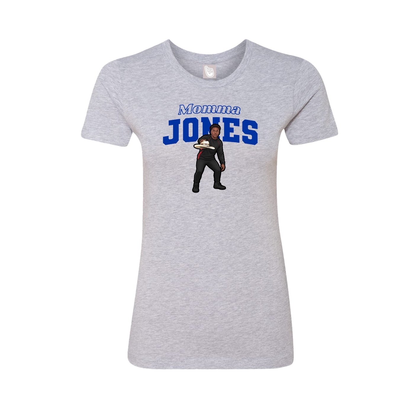 Womens Tee — Mothers Day Block in Grey