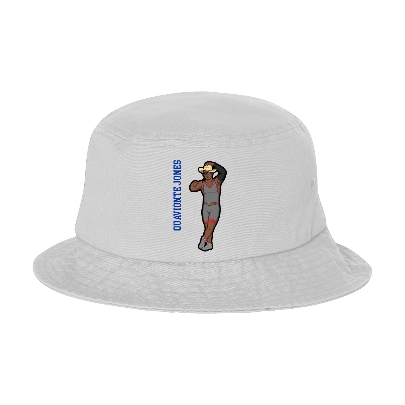 Bucket Cap — Name Vertical in White
