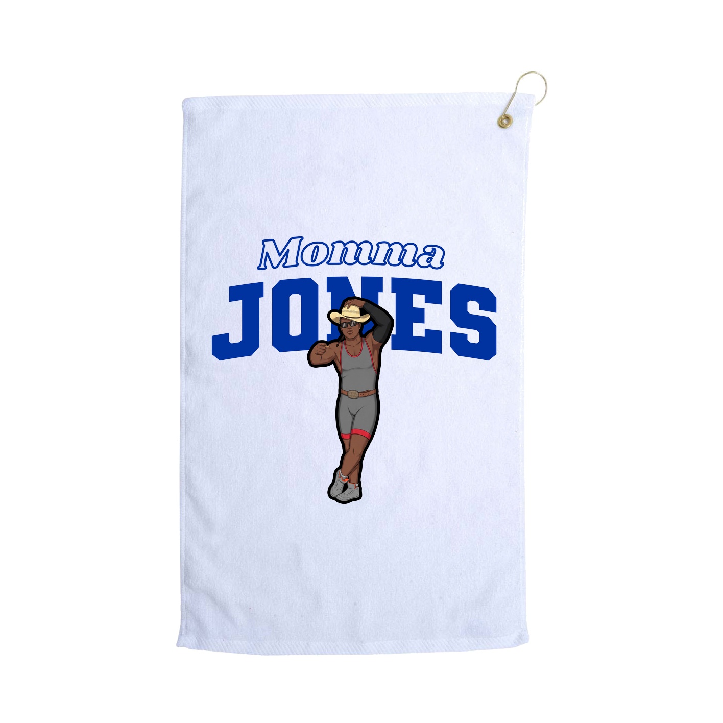 Golf Towel — Mothers Day Block in White