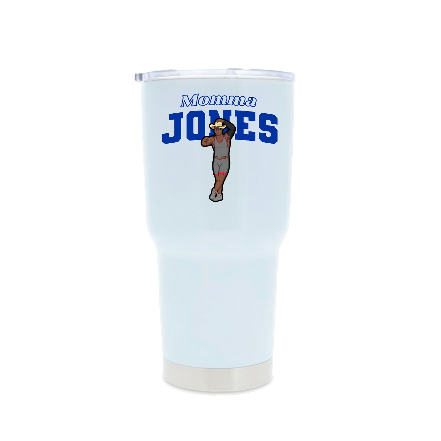 30oz Stainless Steel Tumbler — Mothers Day Block in White