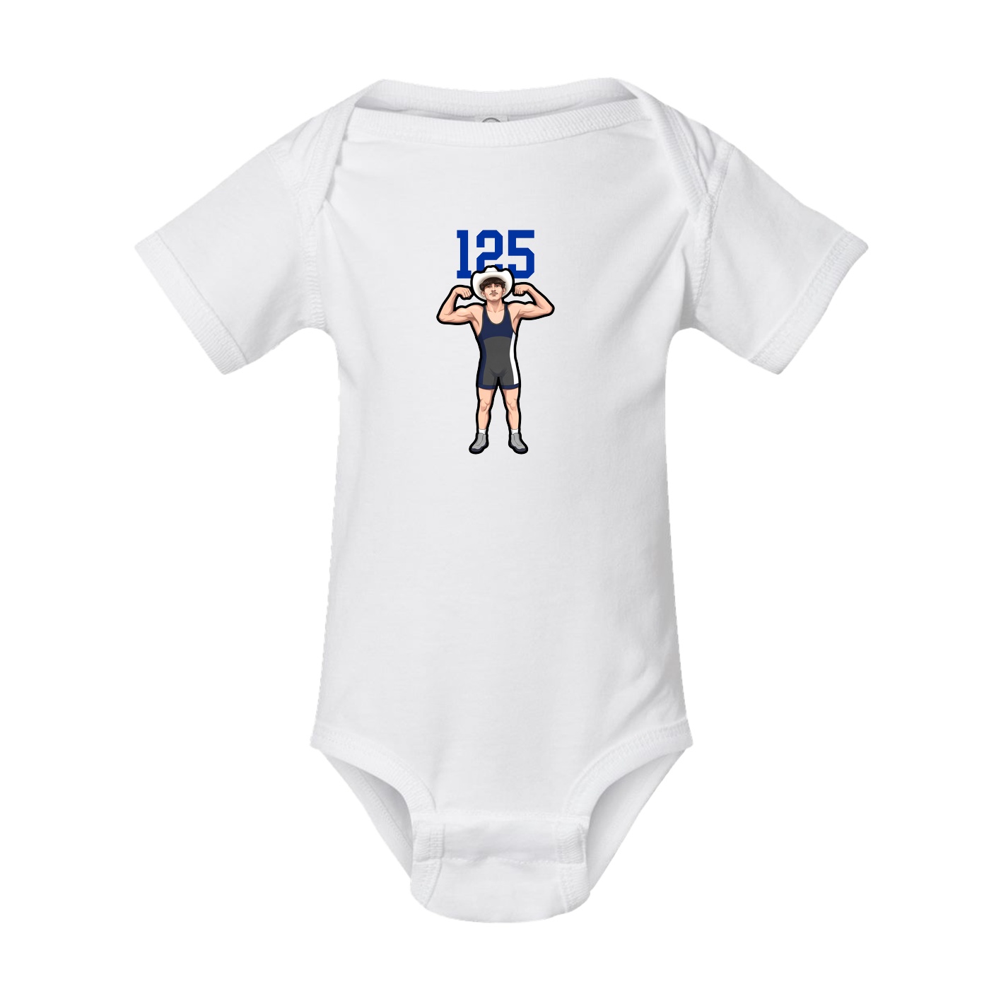 Baby Onesie — Number Top in White
