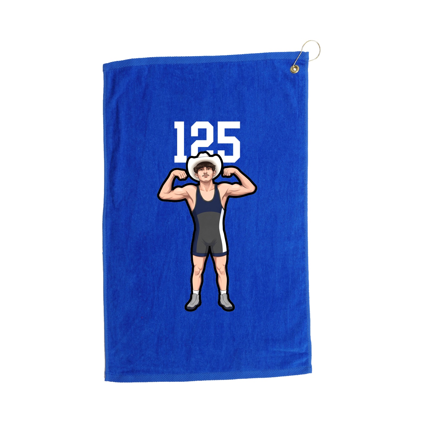 Golf Towel — Number Top in Royal