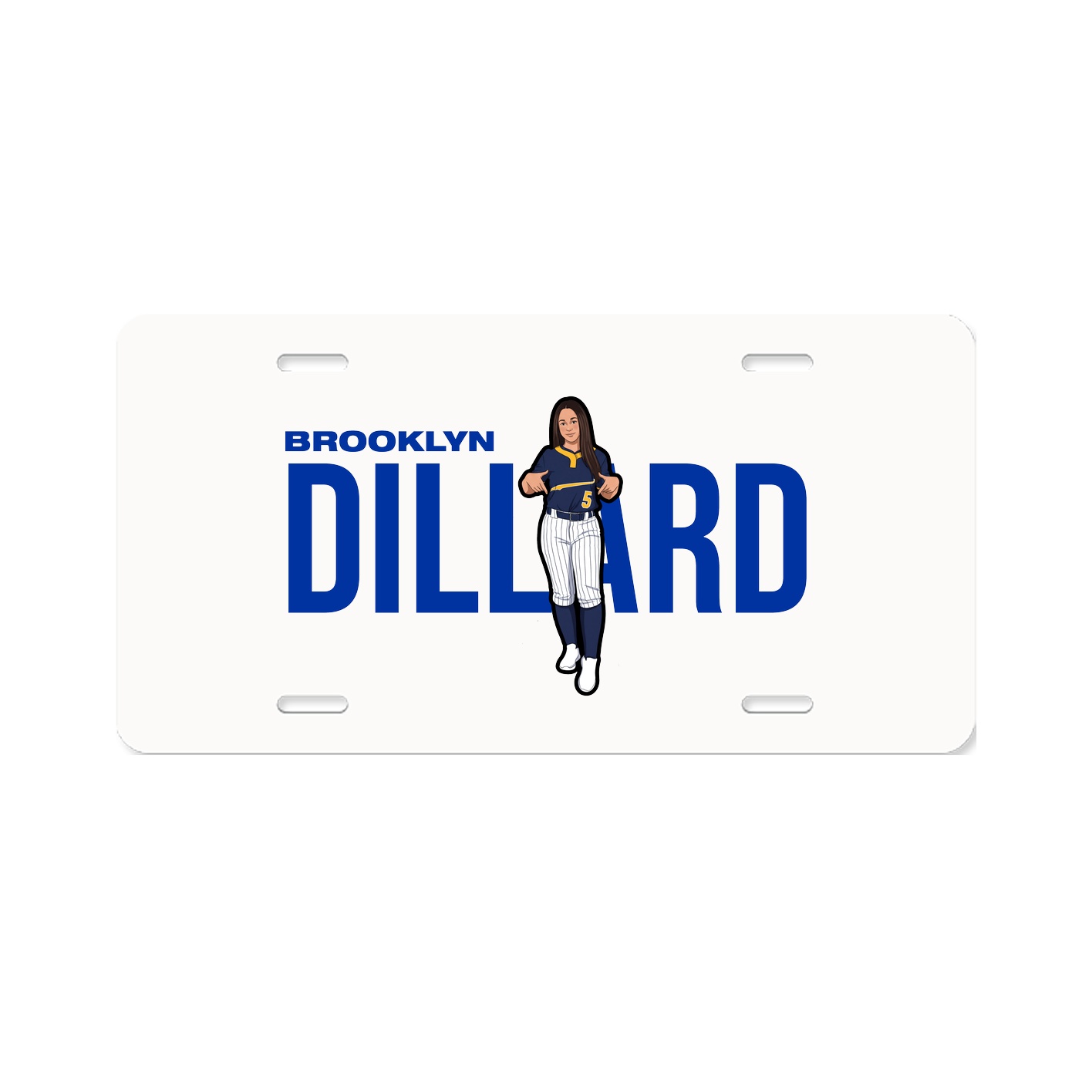 License Plate — Player Name in Classic