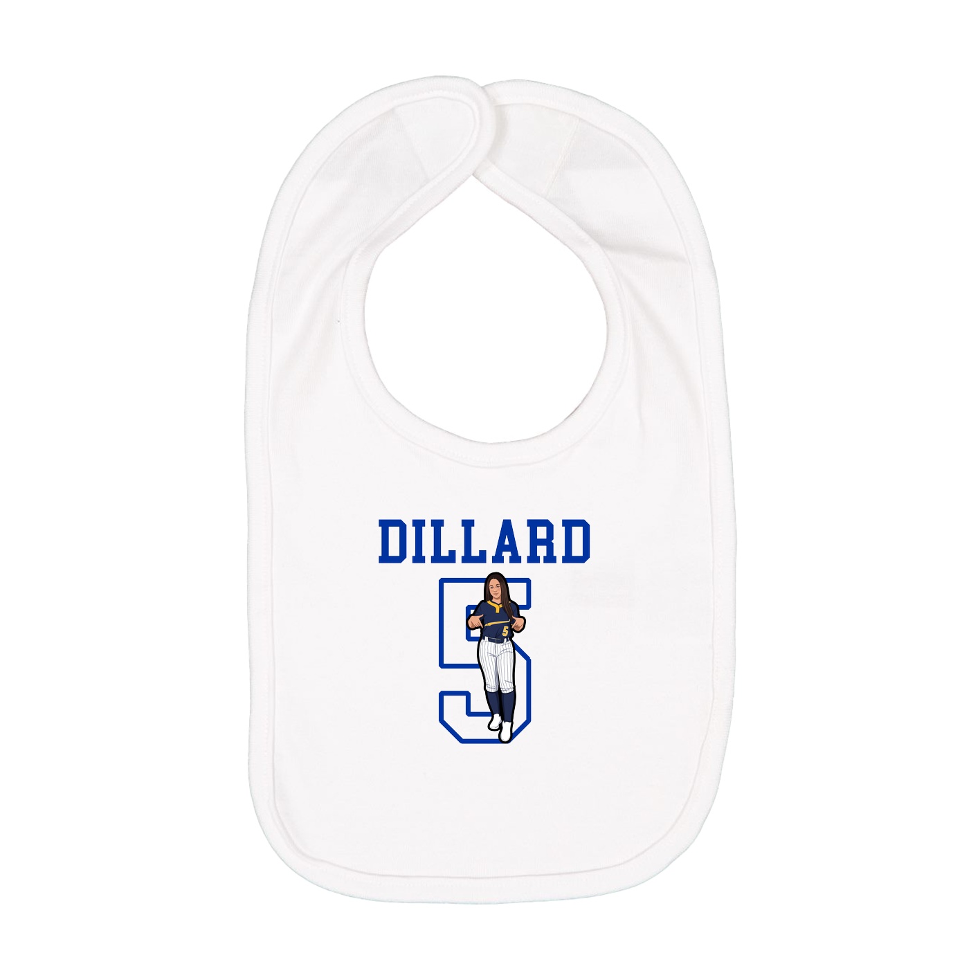 Infant Bib — Shirsey in White