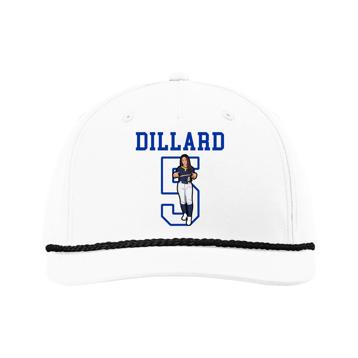 Five-Panel Classic Rope Cap — Shirsey in White