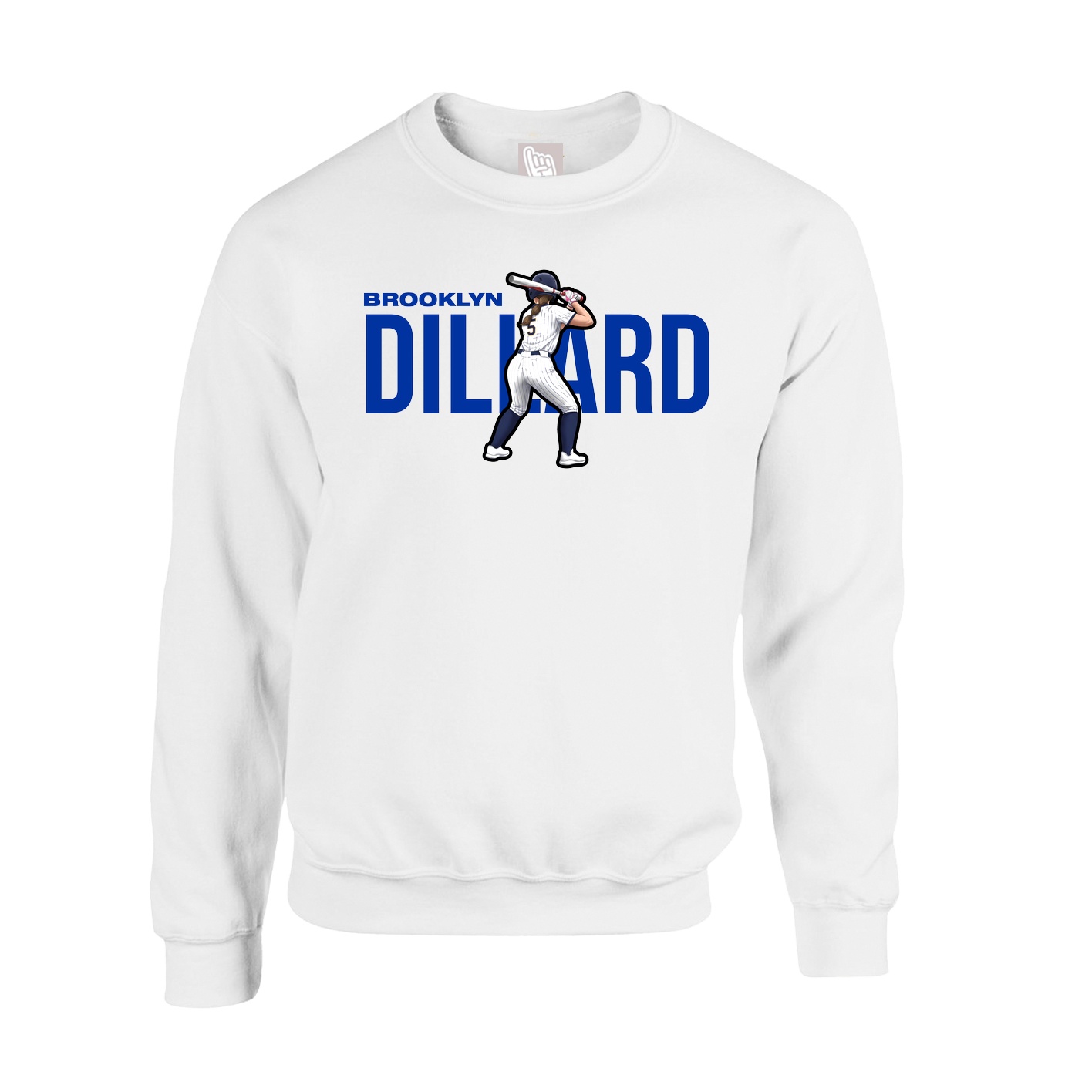 Fleece Crew — Player Name in White