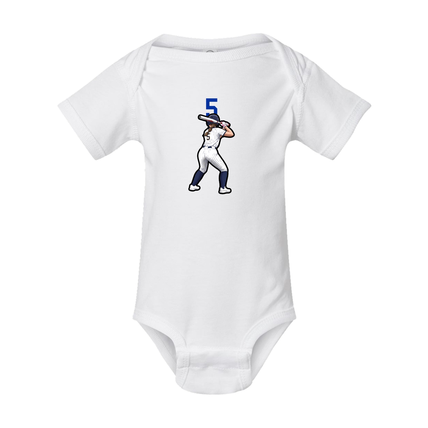 Baby Onesie — Number Top in White