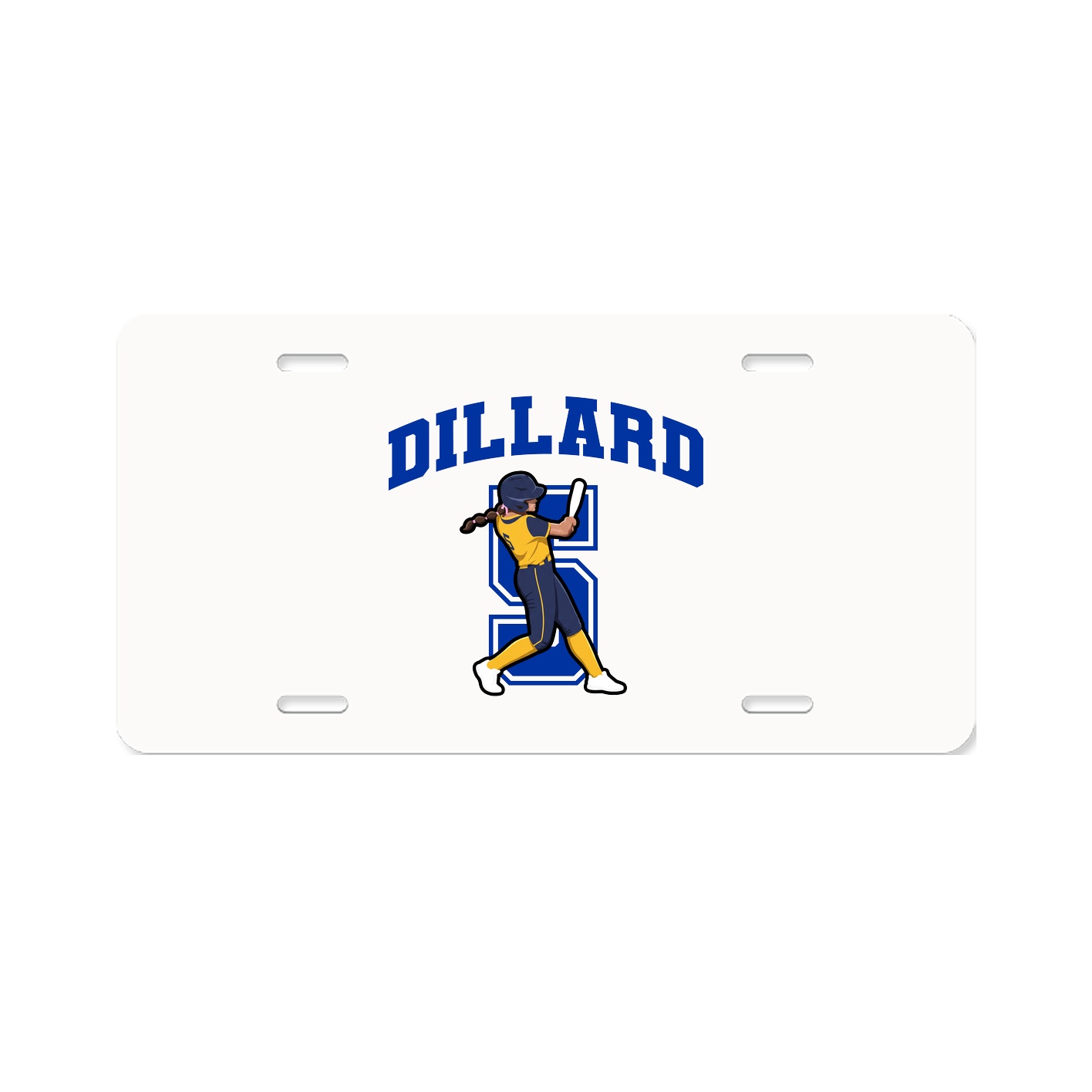 License Plate — Number in Classic
