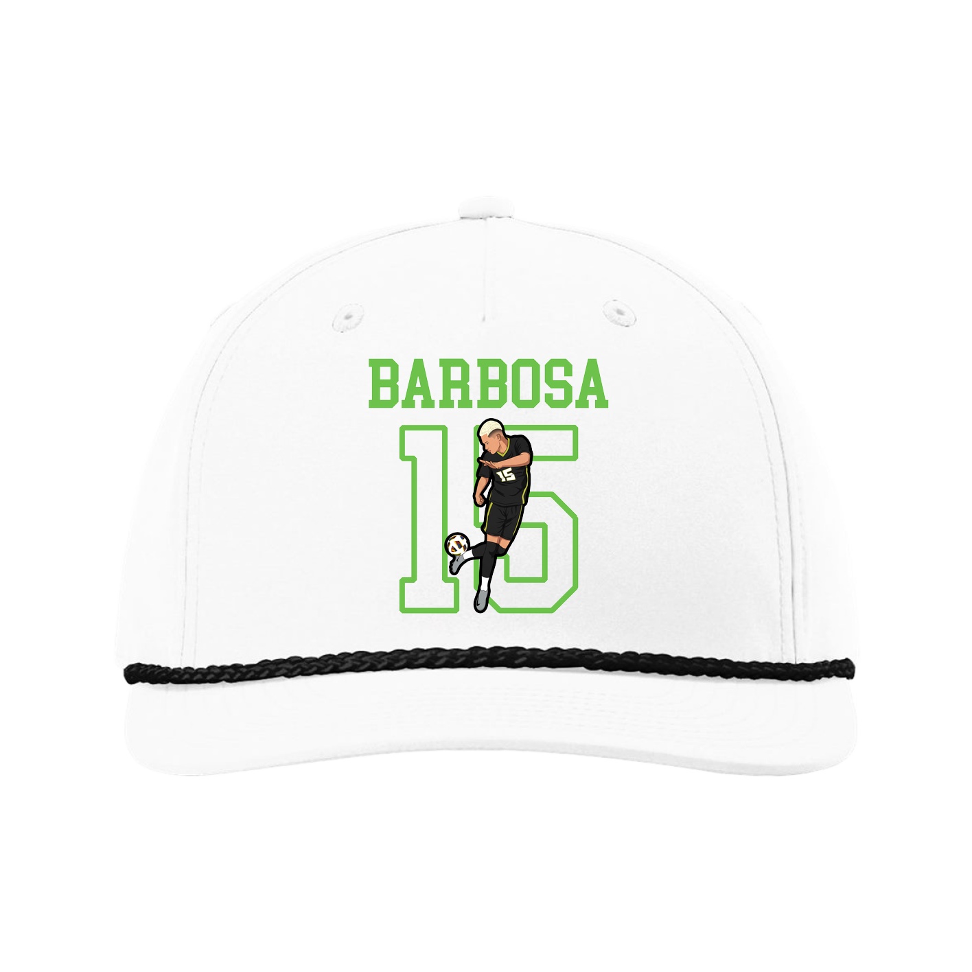 Five-Panel Classic Rope Cap — Shirsey in White