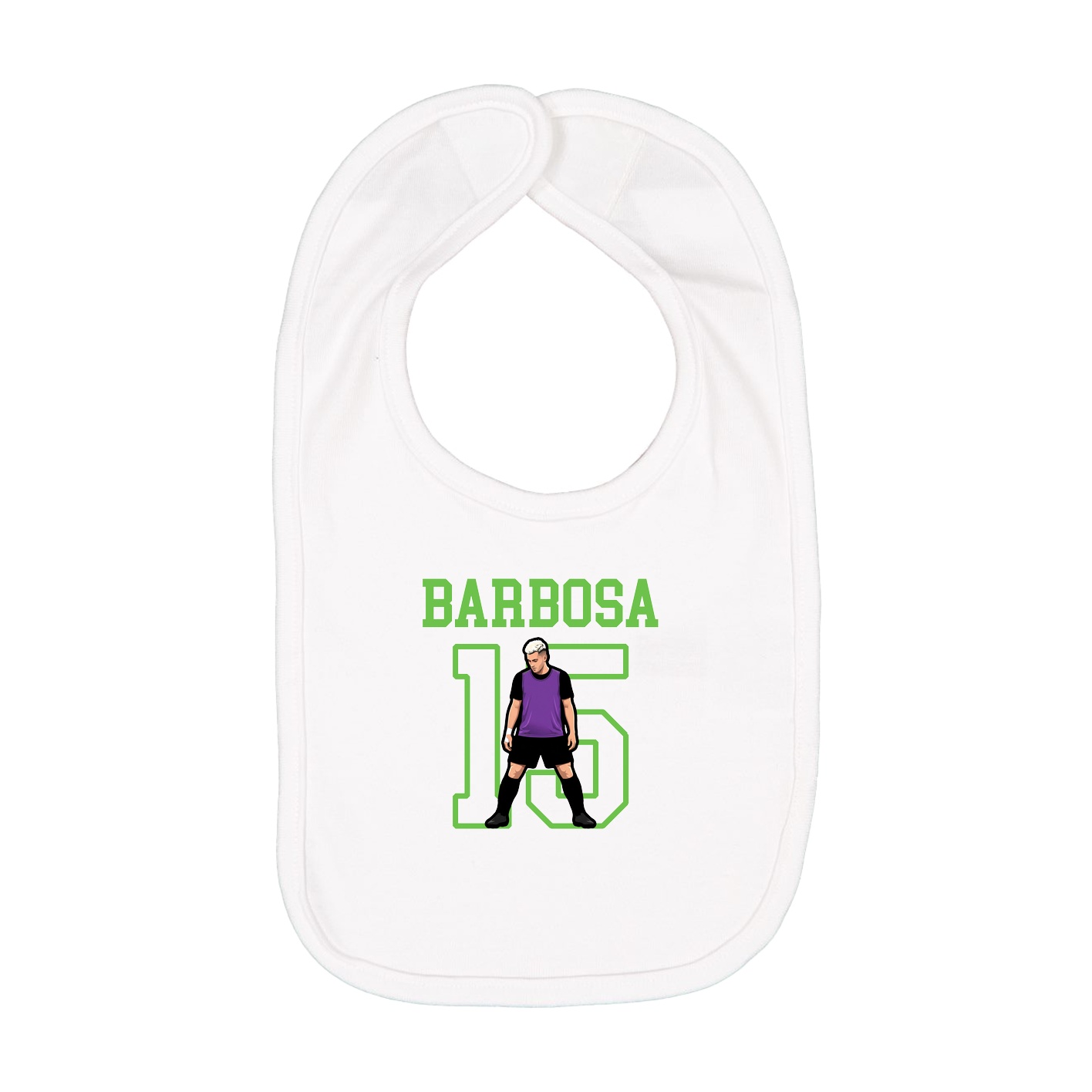 Infant Bib — Shirsey in White