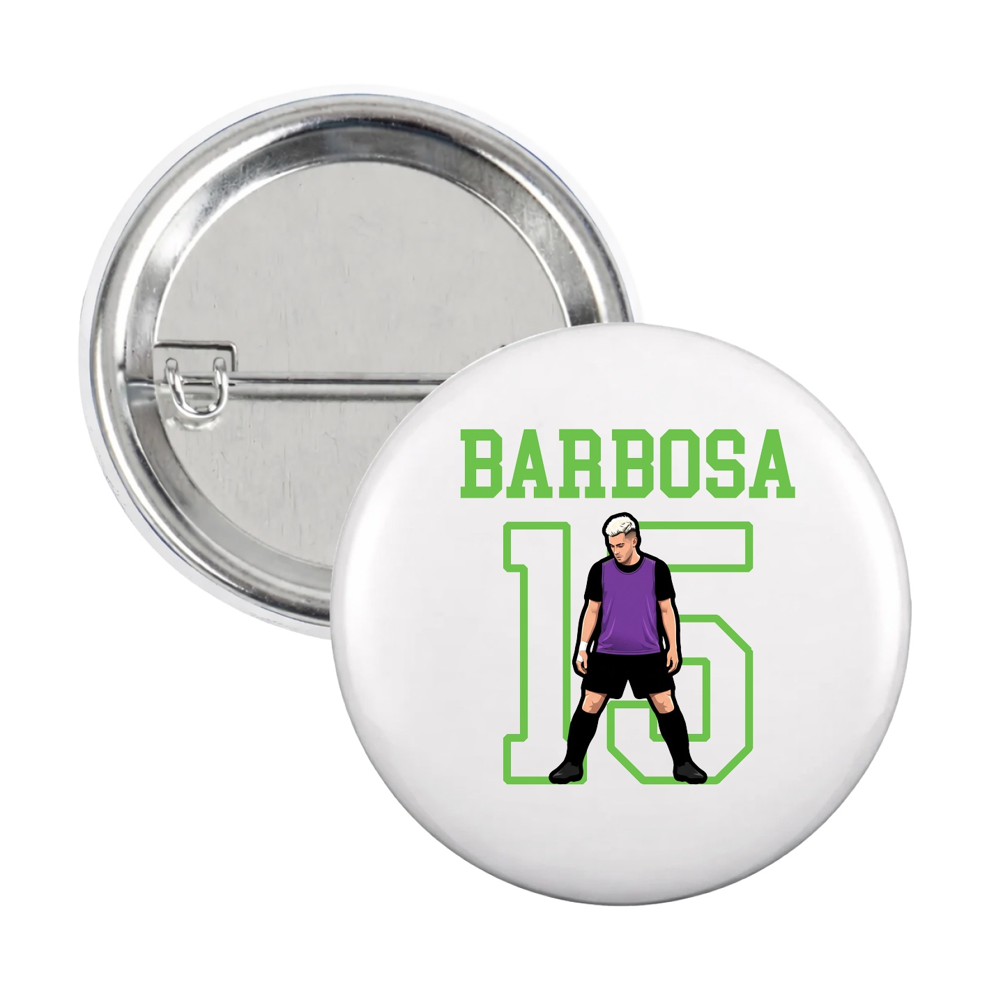 Game Day Button — Shirsey in White