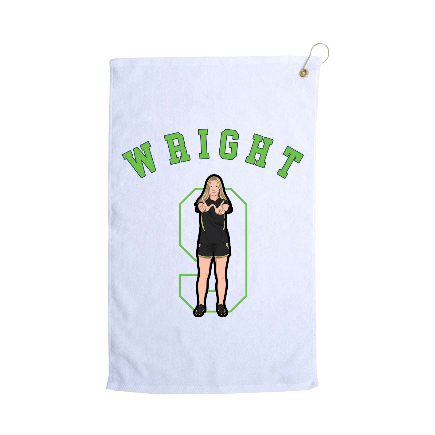 Golf Towel — Shirsey Arch in White