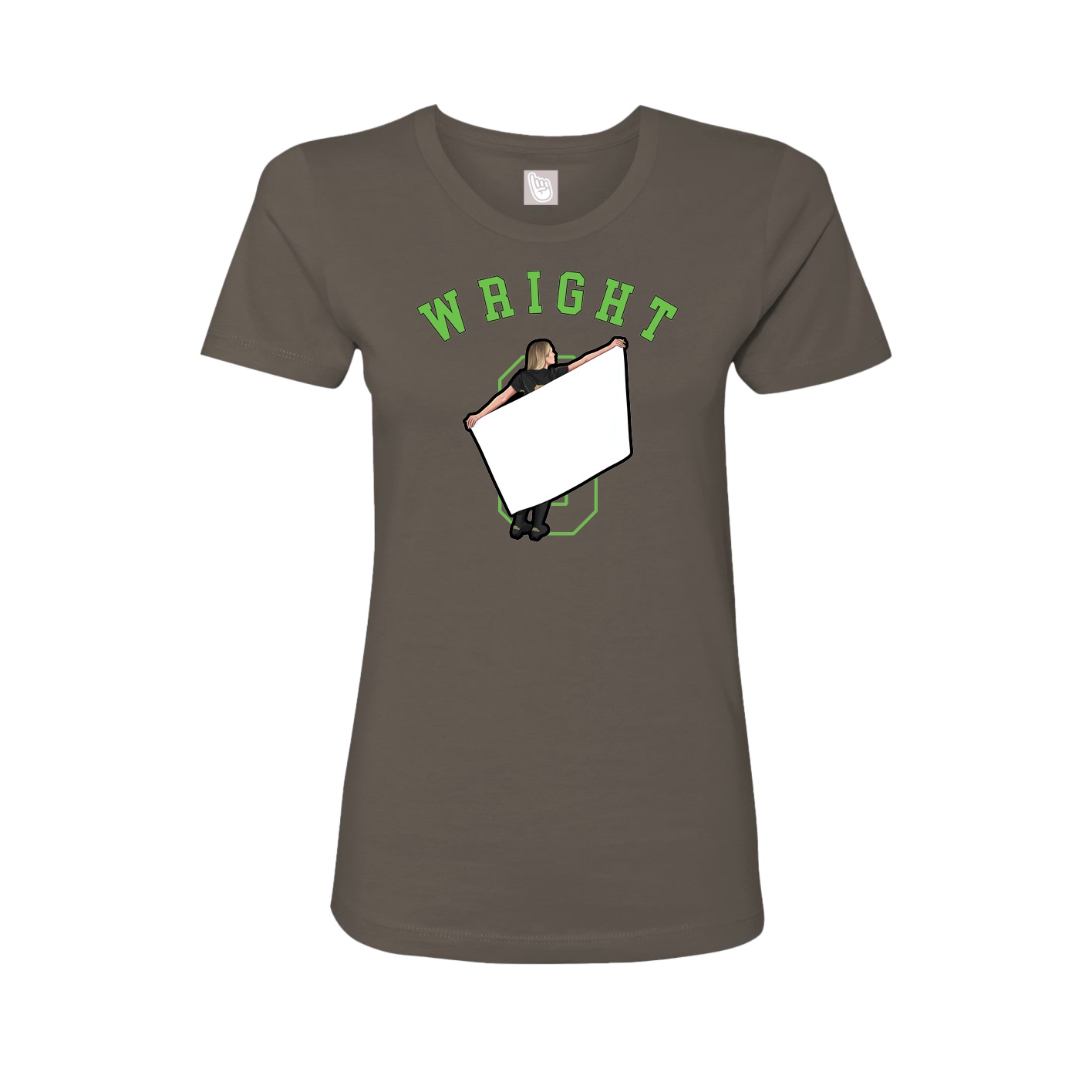 Fitted Women's Tee — Shirsey Arch in Grey