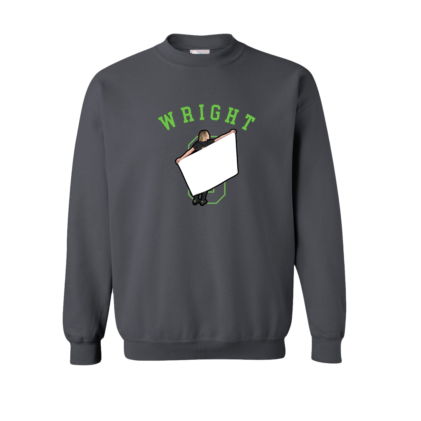 Fleece Crew — Shirsey Arch in Grey