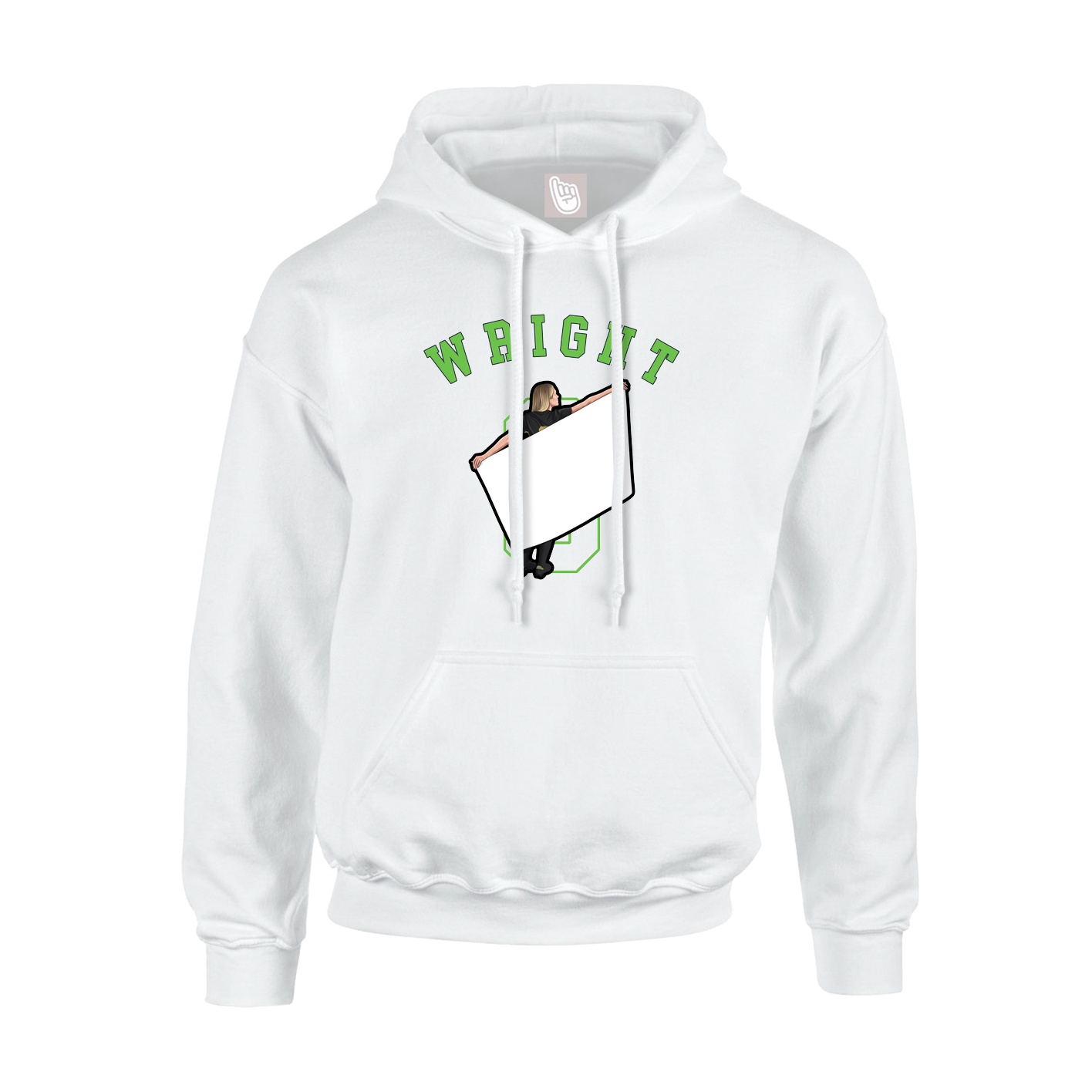 Youth Hoodie — Shirsey Arch in White