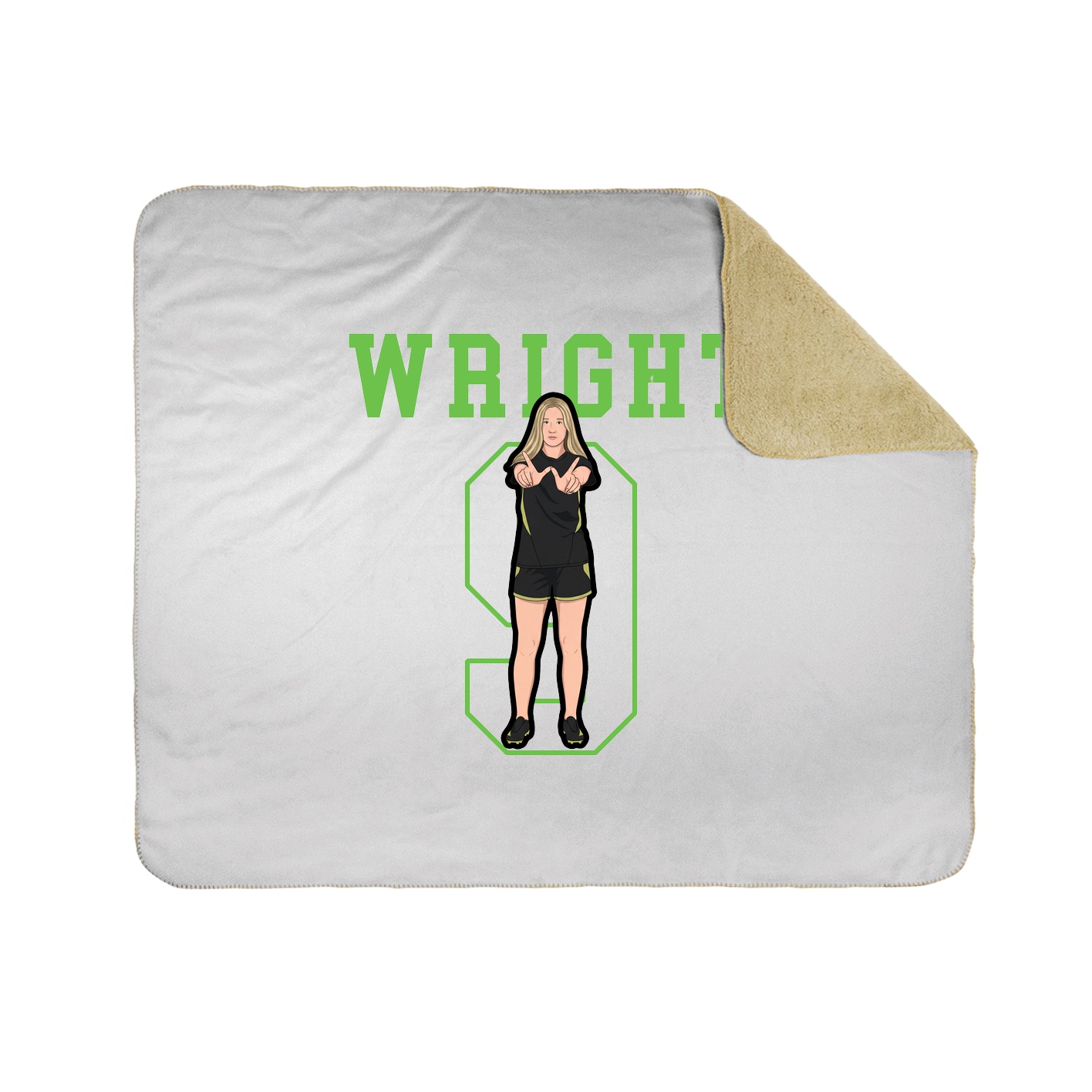 50x60 Sherpa Lined Throw Blanket