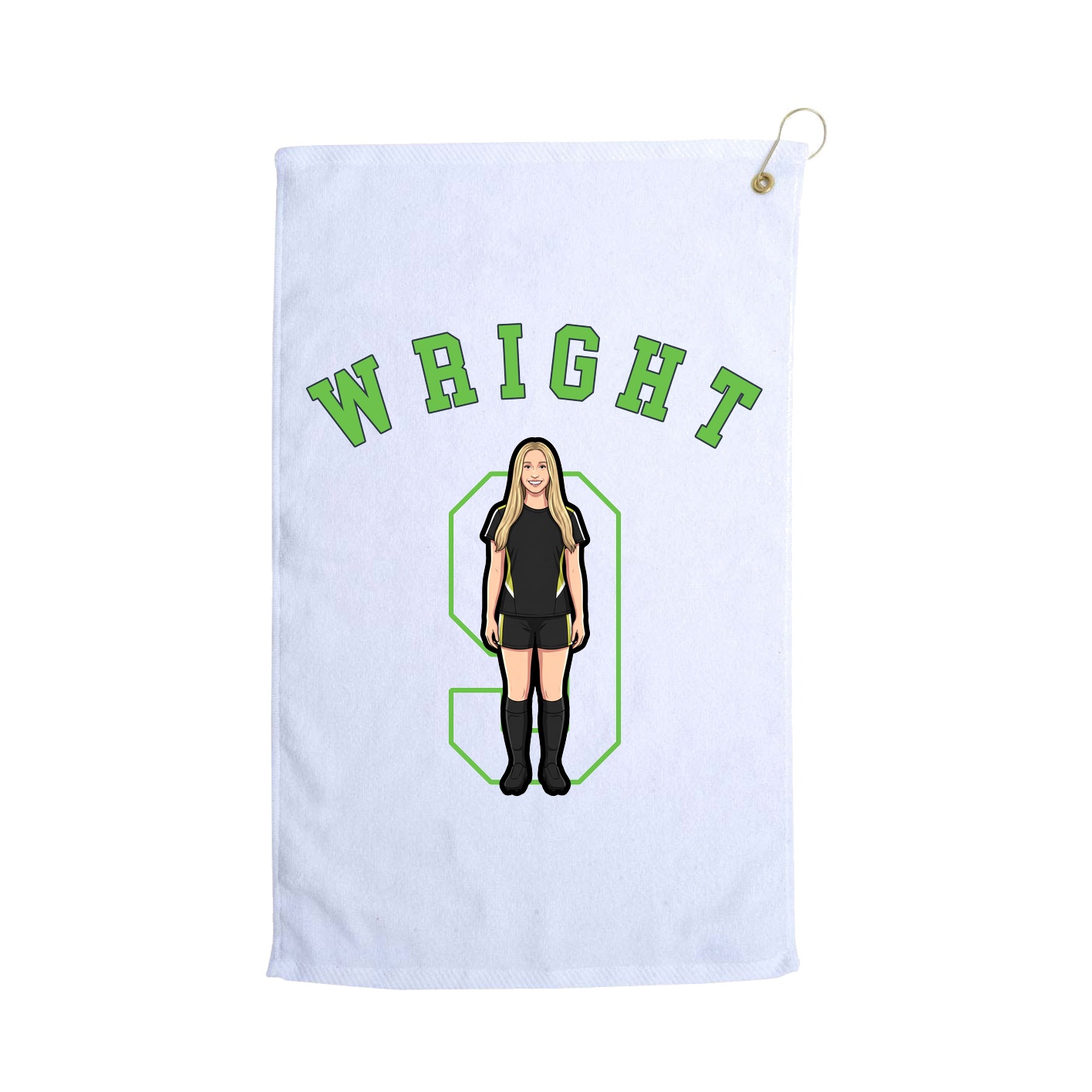 Golf Towel — Shirsey Arch in White