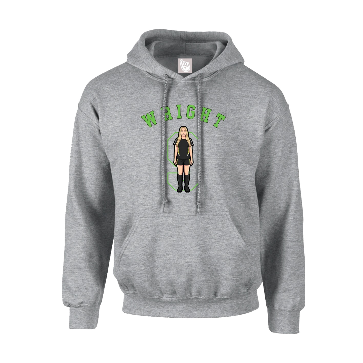 Youth Hoodie — Shirsey Arch in Grey