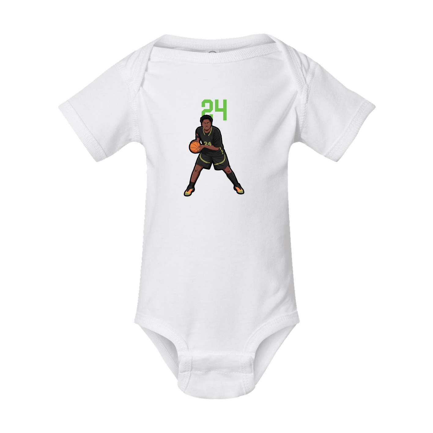 Baby Onesie — Number Top in White