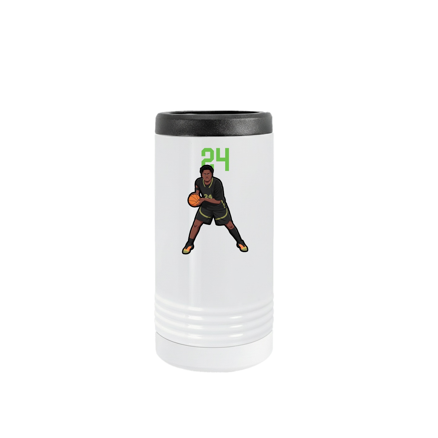 Slim Beverage Holder — Number Top in White