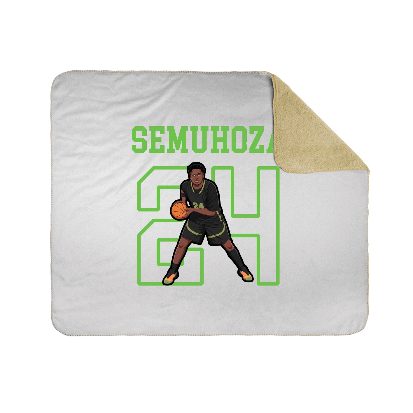 Throw Blanket — Shirsey in White