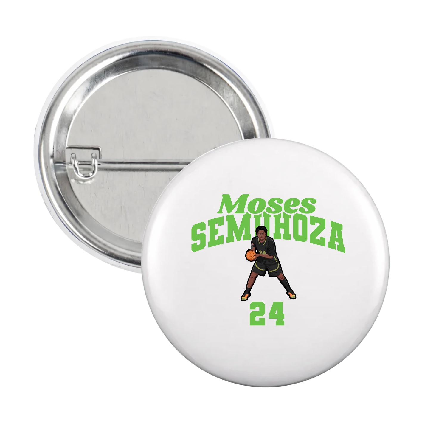 Game Day Button — Signature Arch in White
