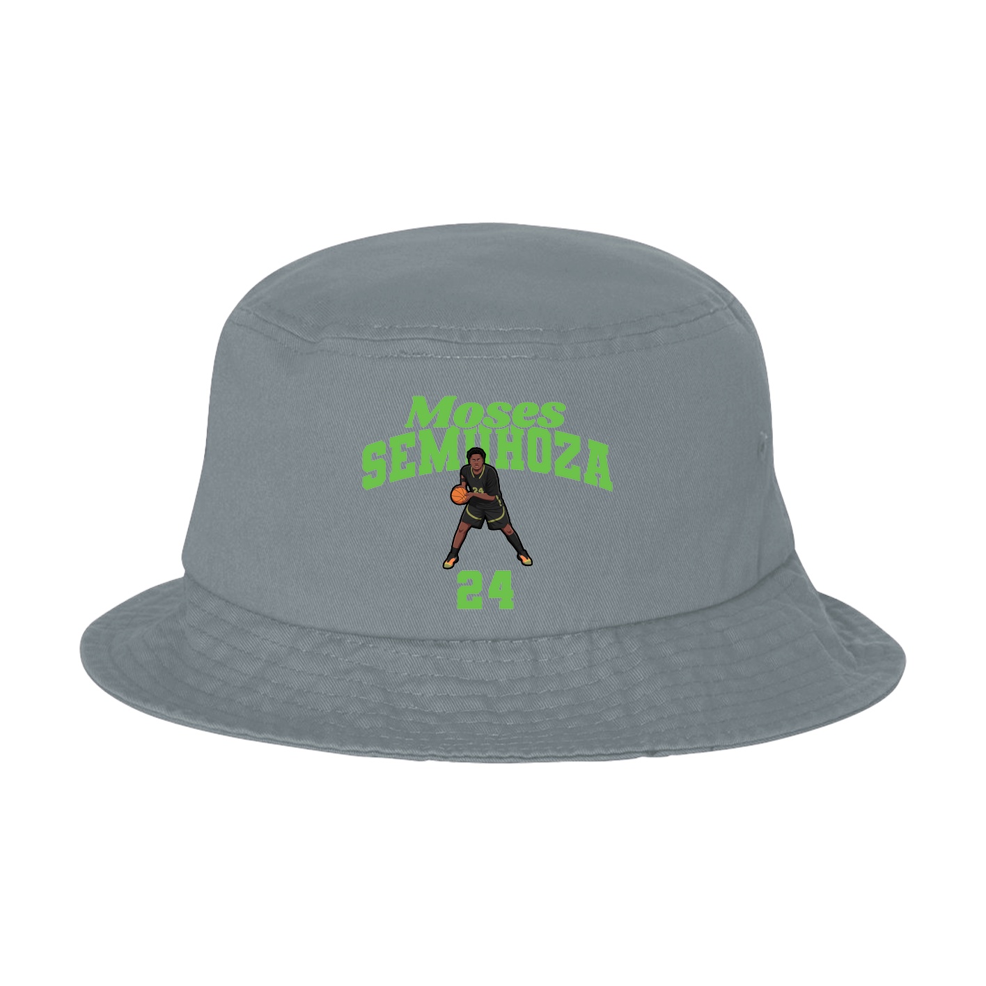 Bucket Cap — Signature Arch in Grey