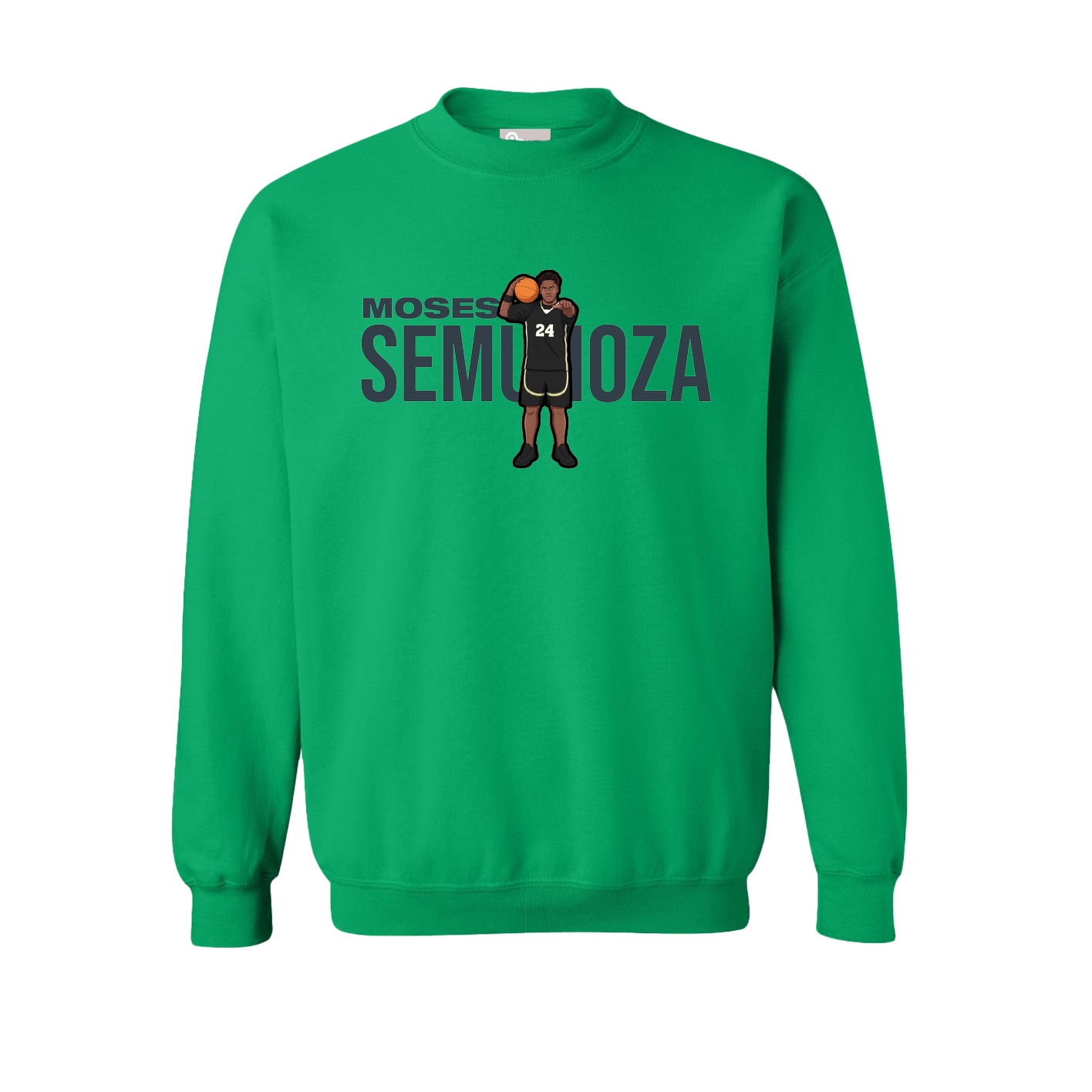 Fleece Crew — Player Name in Green